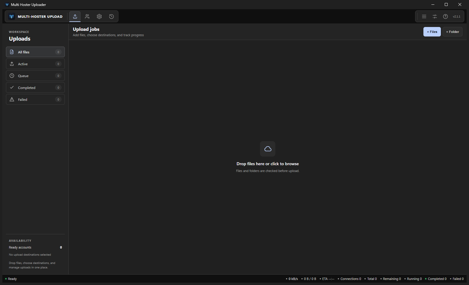 Multi-Hoster-Upload product overview