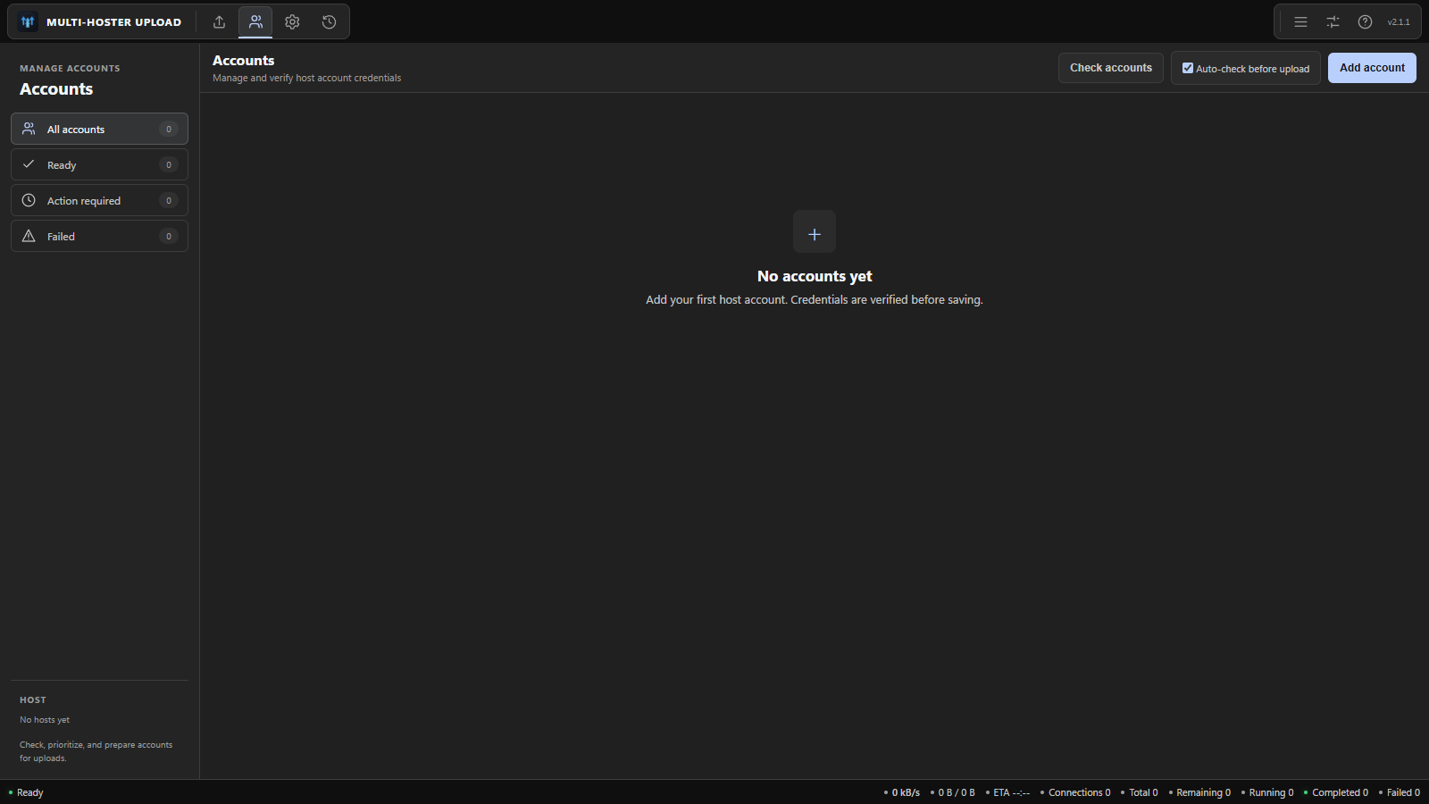 Account management